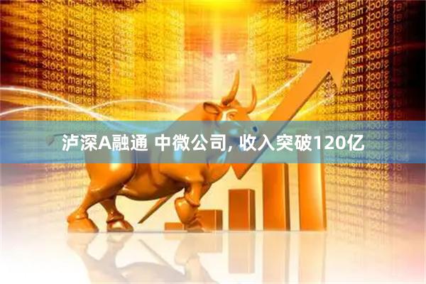 泸深A融通 中微公司, 收入突破120亿