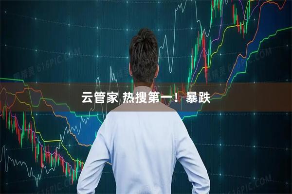 云管家 热搜第一！暴跌